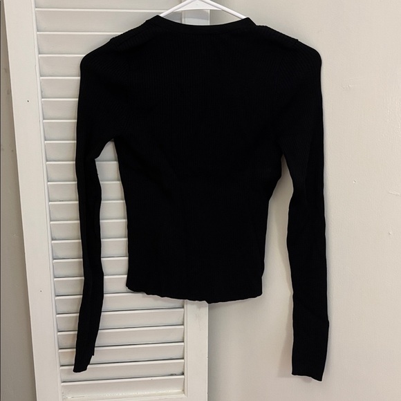 Abercrombie & Fitch Black Ribbed Cardigan - Picture 4 of 6